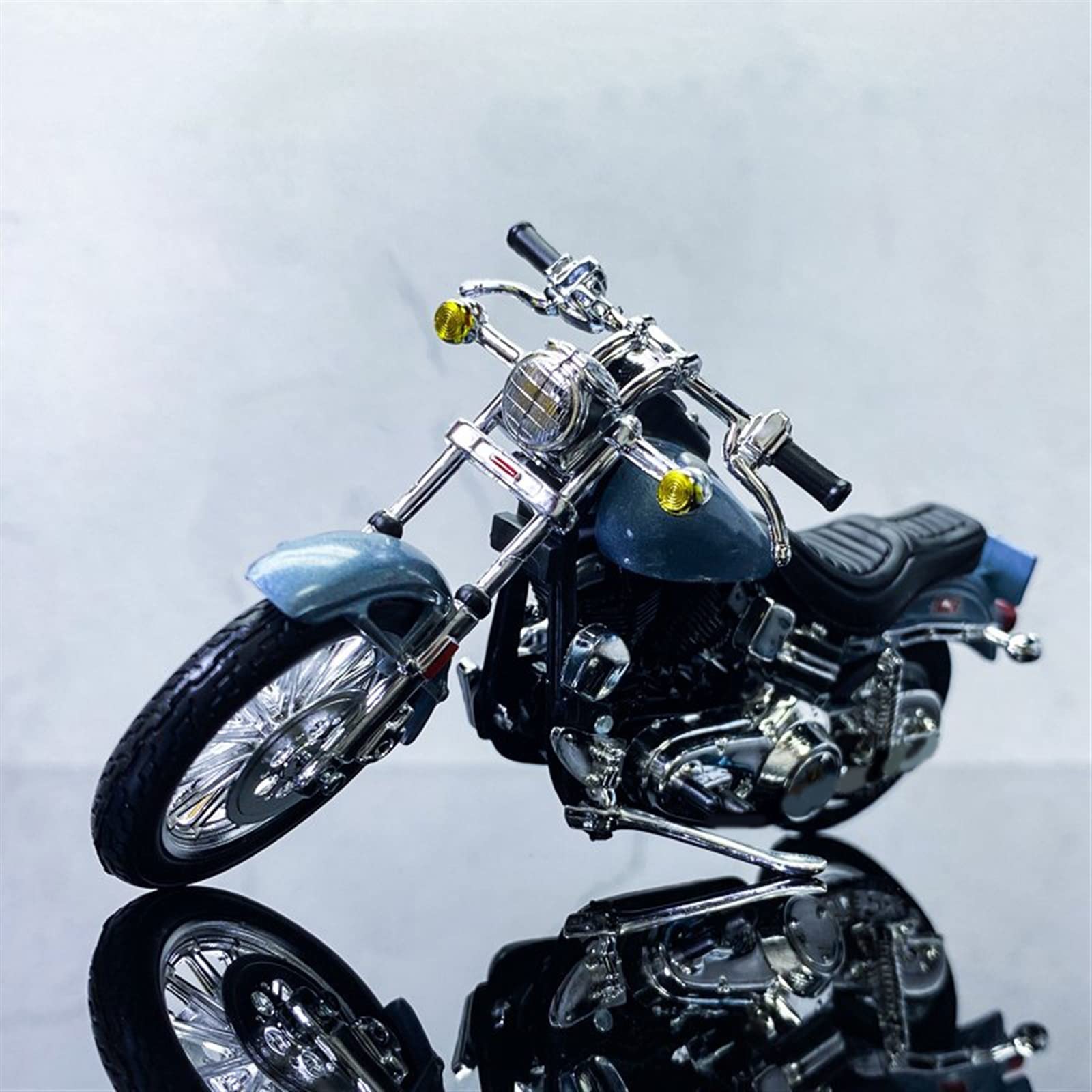 SEYXF Motorbike Toy for Harley for Davidson 1977 FXS Motorcycle Birthday Gift Toys Collection 1/18
