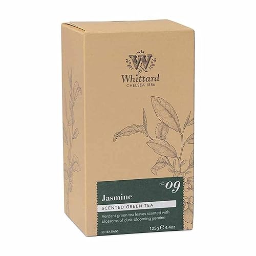 Whittard Tea Jasmine 50 Bolsitas de té tradicionales