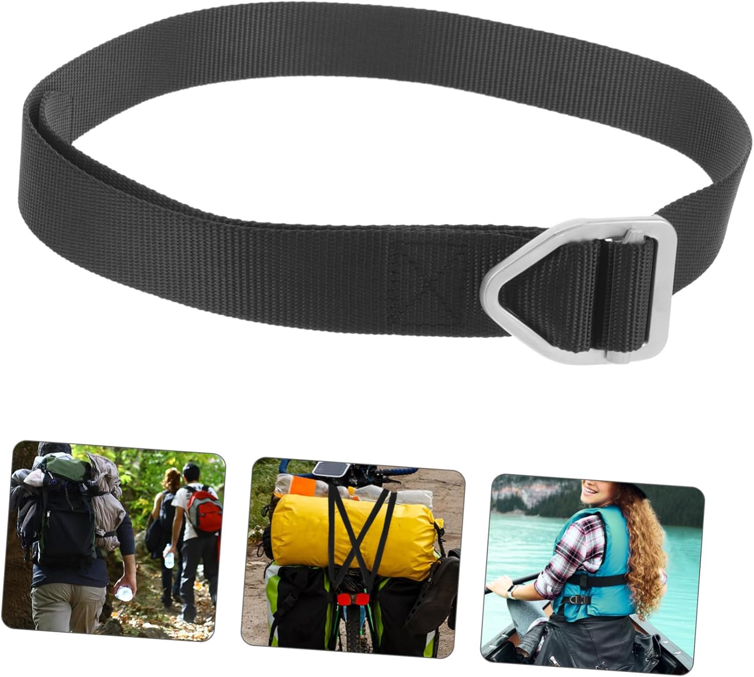 5pcs Outdoor Canvas Belt Multi-function Hiking Belt for Men and Women for Camping Fishing and Casual Wear and Versatile Design