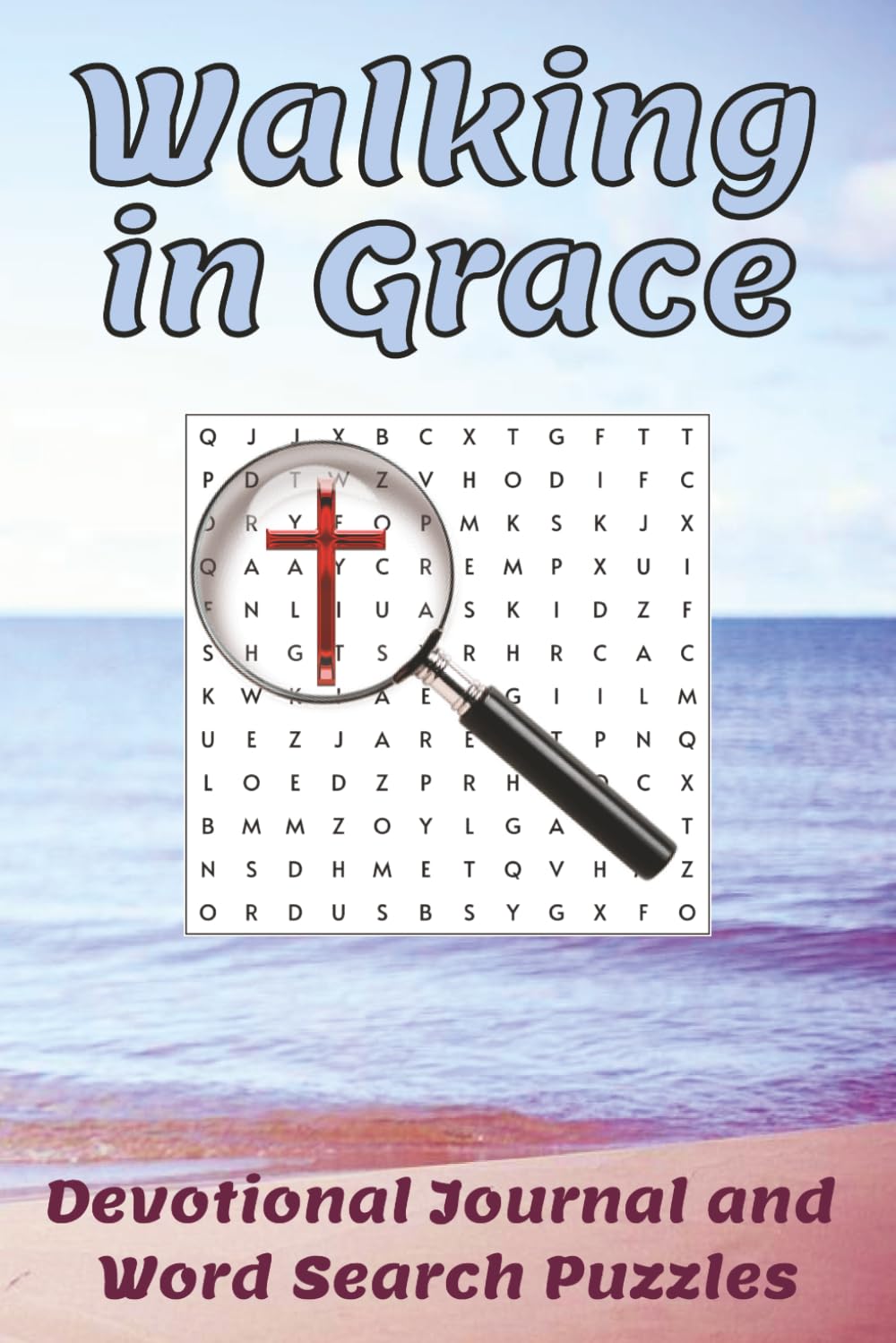Walking in Grace: Christian devotional journal with over 50 Biblical word search puzzles for walkers and hikers | 6x9 inches, 233 pages | ... Christian gift (Bible Word Search Books)