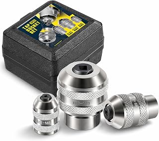 Low-Profile Tap Socket Set for Ratchet, M3-M19, 3-Piece