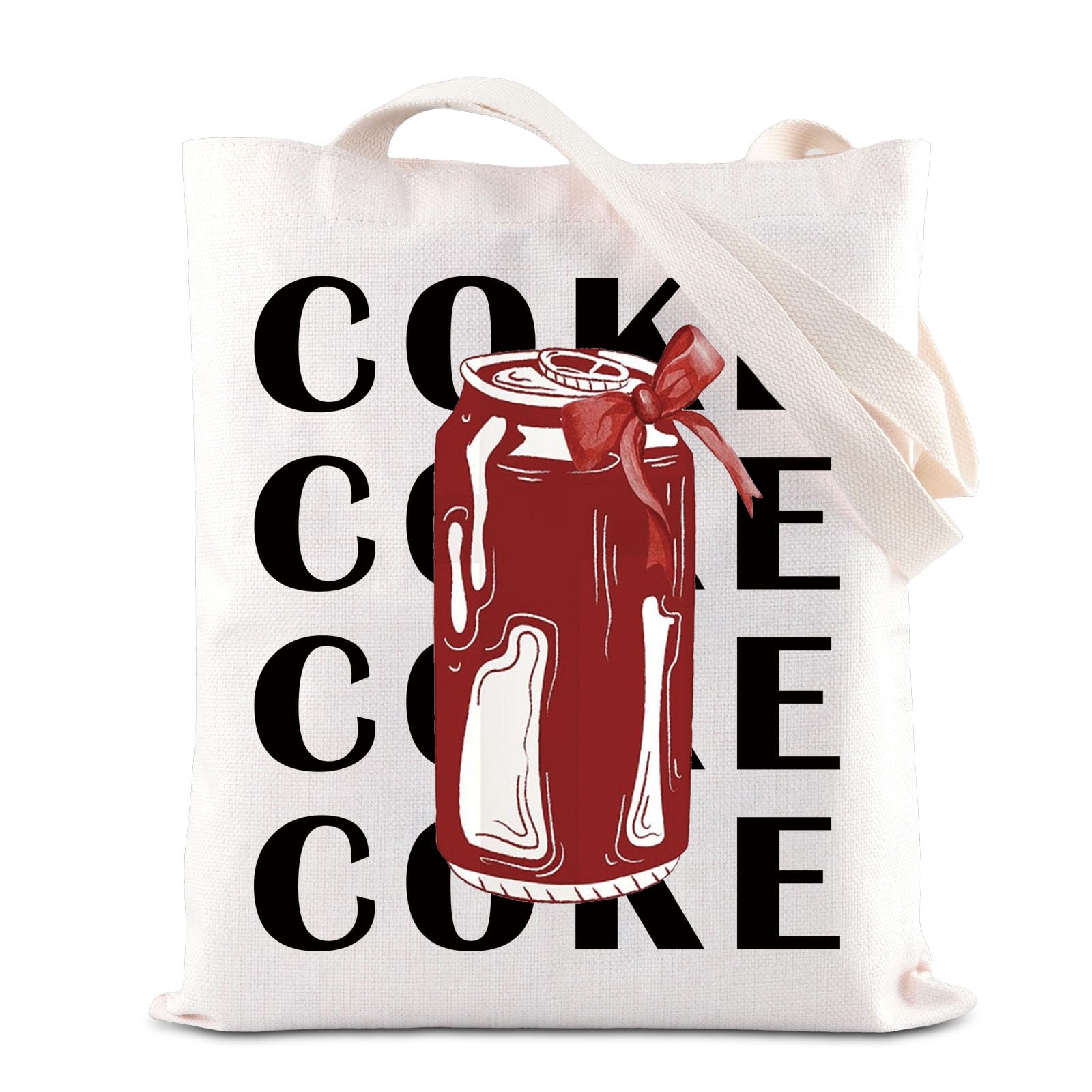 KUIYAI Coquette Drink Tote Bag Aesthetic Drink Can Bag Red Bow Drink Gift Soda Drinker Gift Drinking Gift Drink Lover Gift