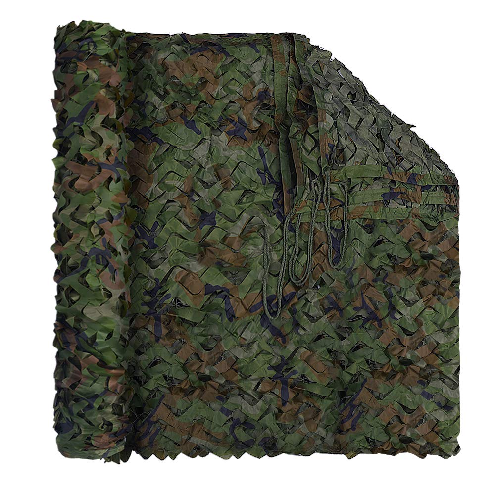 LOOGU Red de camuflaje militar duradera con rejilla para decoración, parasol, caza, tiro, escondite para acampar