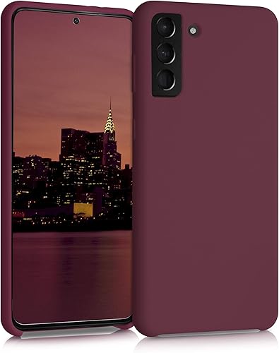 Miniatura 59 de kwmobile Funda Compatible con Samsung Galaxy S22 - Funda de teléfono de silicona TPU con acabado suave - Rojo Ruibarbo Piedra antigua,Azul