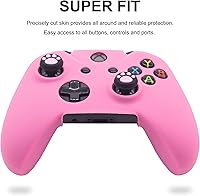 Vista 3 de BRHE Cute Skin Cover for Xbox-OneSeries XS Controller Anti-Slip Silicone Grip Protective Case Accessories Set WirelessWired Gamepad Joystick with 2