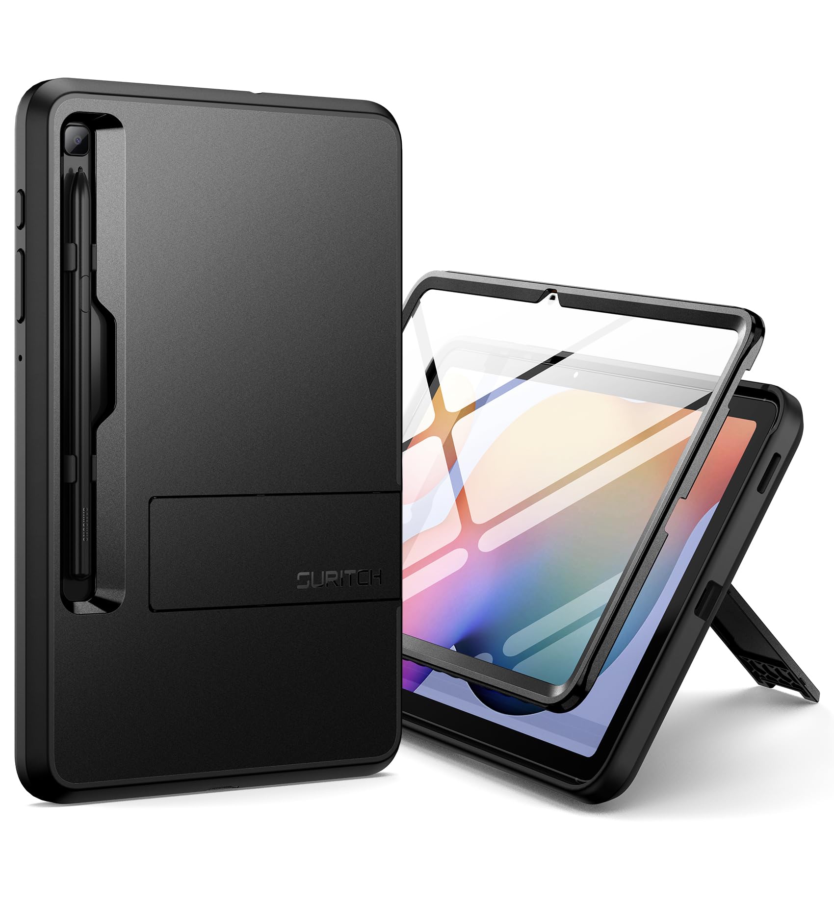 simフリー Galaxy Tab S6 Lite 本体 S Pen、カバー付き Amazon.com: SURITCH Rugged Case for Samsung Galaxy Tab S6 lite