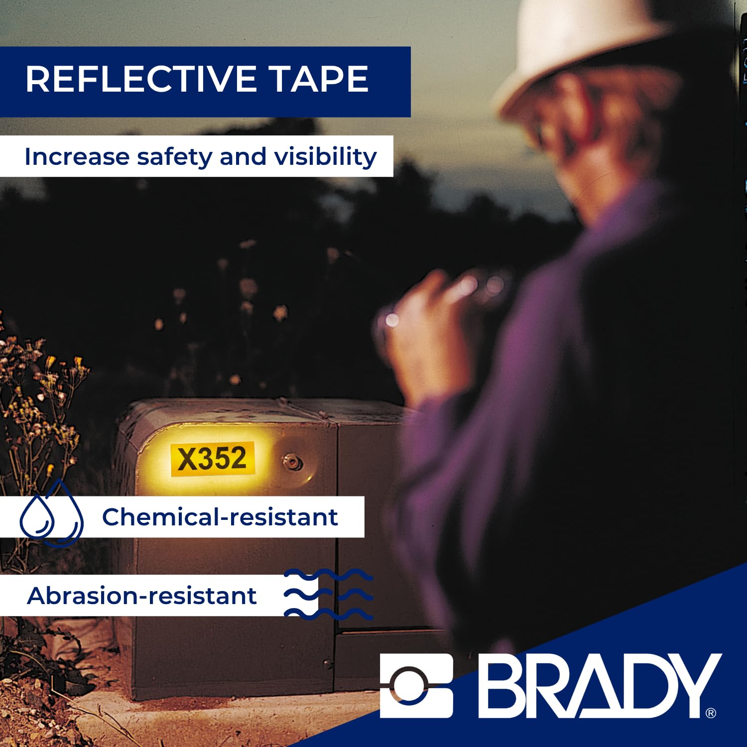Brady Nastro Etichettatrice per Stampanti M410, M510, M511 – Etichette Industriali Autoadesive – Nero su Giallo (12,70 mm x 6,10 m) – M4C-500-584-YL