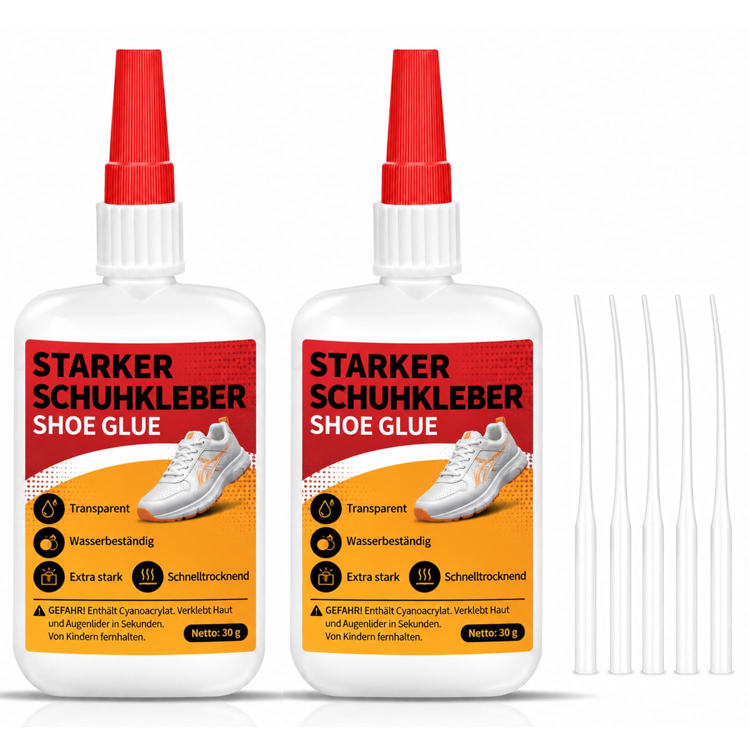 Shoe Glue Repair Gel, 2 Pack (30g)