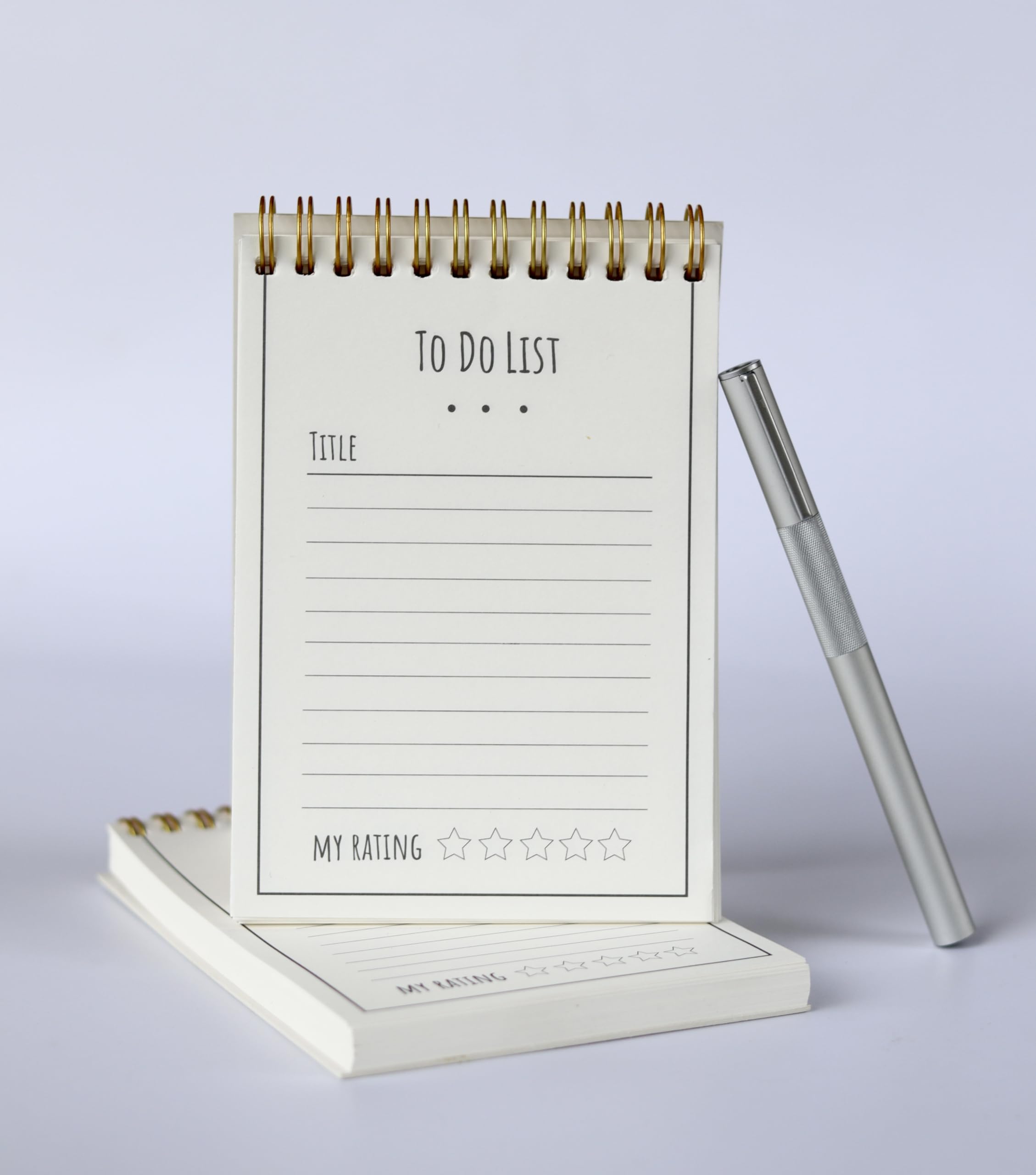 INNAXA A6 Blank Notepad - 100 GSM Paper, Black Cover | Wirebound Pocket Notebook A6 Note Pad Notebook for Notes, Sketching & Ideas 50 Pages (Black, Pack of 6)