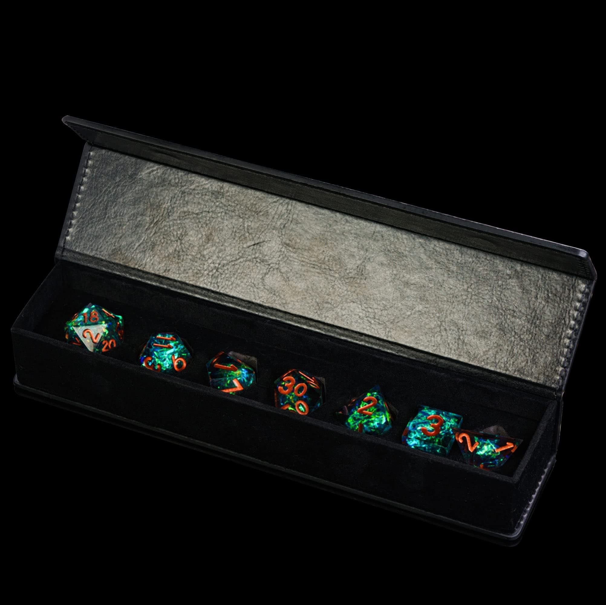 Wiz Dice Penumbra Würfel-Set – 7-teilig, Halbdurchsichtig, Matt