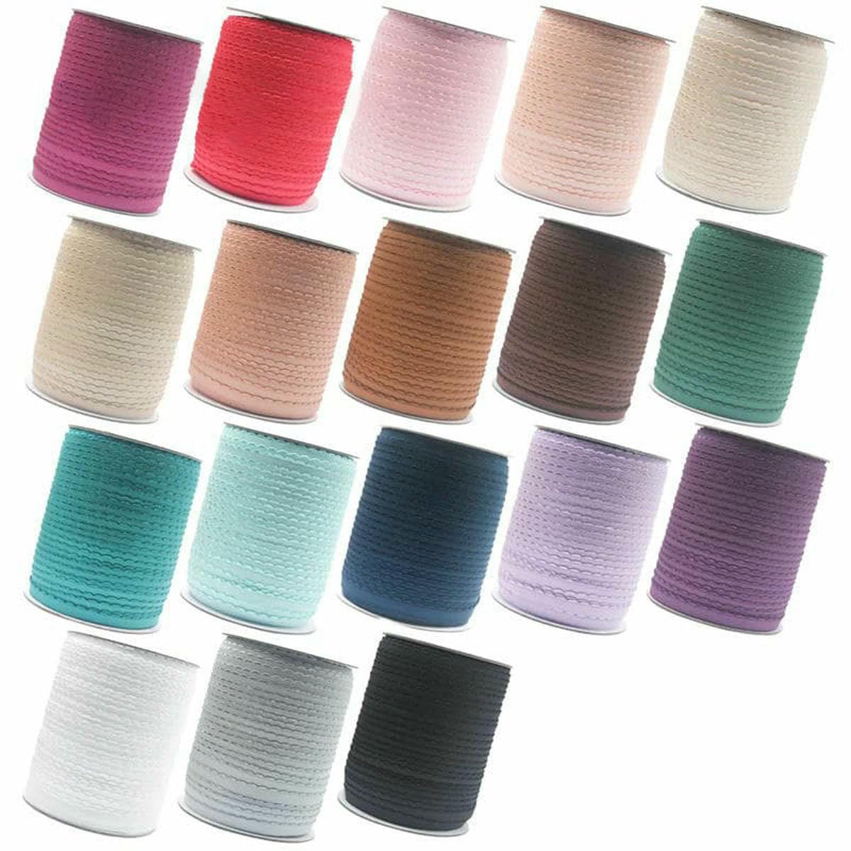 Banda elástica para tirantes de sujetador de 3/8, 1/2, 5/8, 10 mm, 13,0 mm y 15 mm, cinta de nailon para hombros, adorno para costura de lencería, rollo de 50 100 yardas, escarlata, 15 mm, 50 yardas