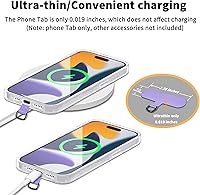 Vista 3 de TACOMEGE Phone Tether Tab for iPhone, Cell Phone Lanyard Patch, Phone Strap Replacement Part for All Full Phone Cases