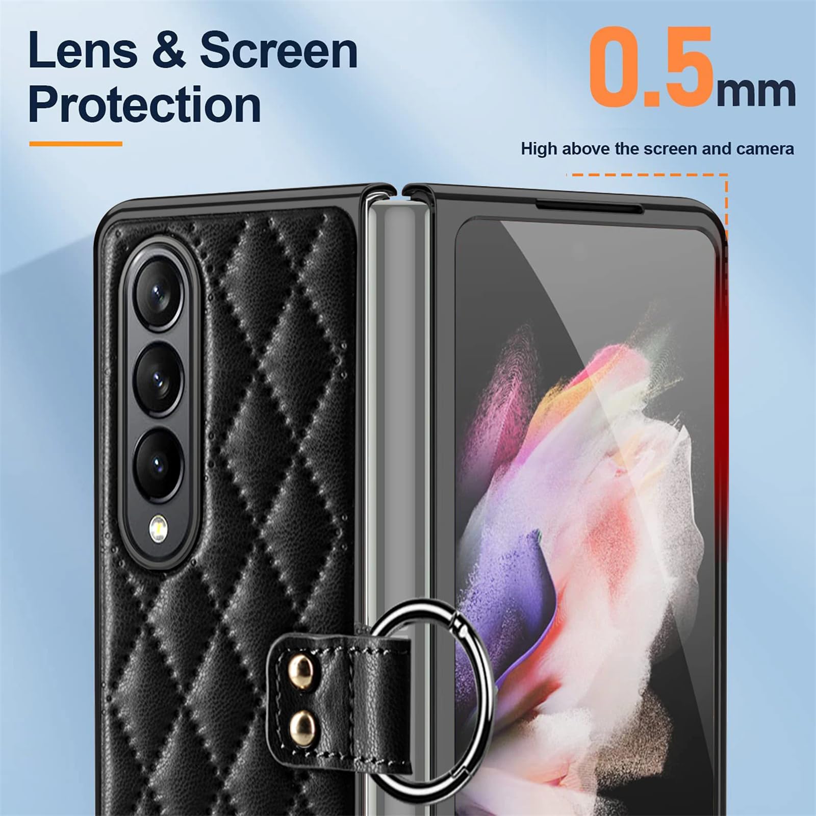 Amazon.co.jp: Samsung Galaxy Z Fold 5用ケース 折りたたみカバー