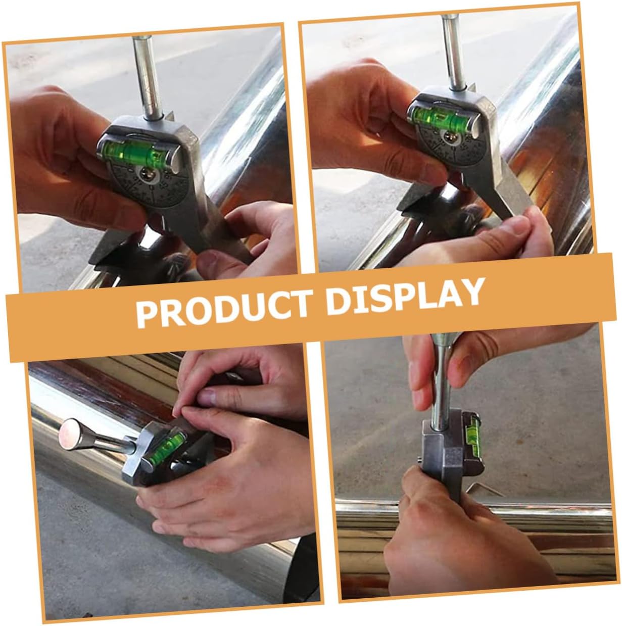 HOMSFOU Safety Center Tool for Accurate Pipe Marking Metal Tube Center Locator Adjustable Base for Professionals