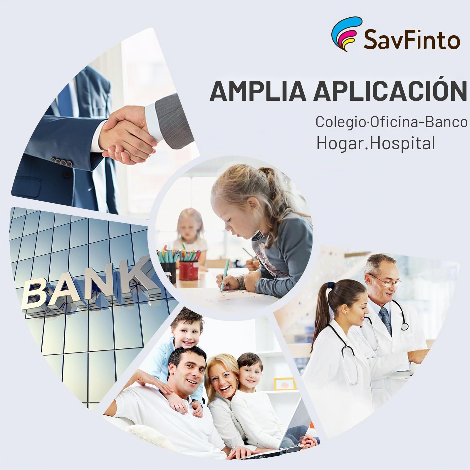 SavFnito 203X Tóner de Repuesto para Cartuchos de tóner HP CF540X CF540A 203X 203A compatibles con HP Color LaserJet Pro MFP M281fdw M254nw M281fdn M281cdw M254dw M254dn M280nw M281 M254 (4 Unidades)