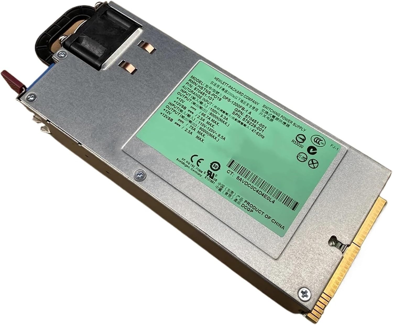 for DL580G7 HSTNS-PD19 570451-001 12V100A 1200W Server Power Supply