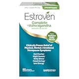 Estroven Complete + Ashwagandha Multi-Symptom Menopause Supplement for Women - 60 Ct. - Clinically Proven Ingredients Provide Menopause Relief & Night Sweats + Hot Flash Relief* - Drug-Free & Non-GMO