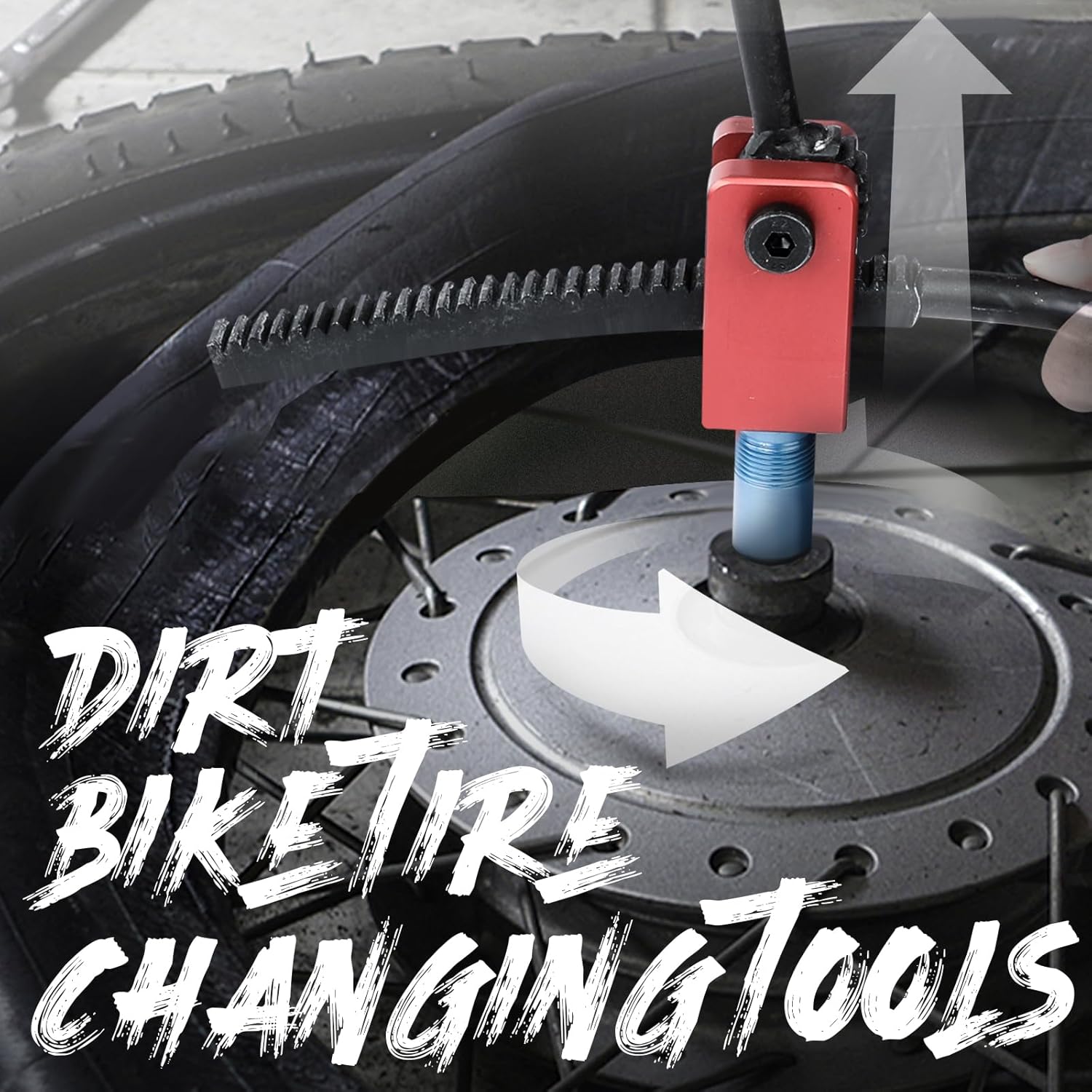 Dirt Bike Tire Changing Tools Fit for Enduro and Motocross 16" to 21" Wheels, Ultimate Bundle 15/17/20/25 mm Axle Shaft fit for 15-28 mm Axles.
