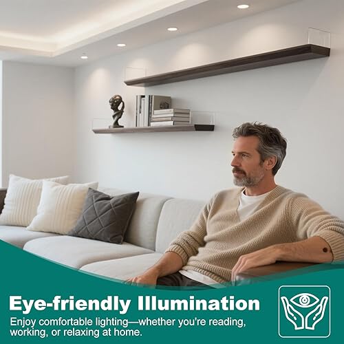 Miniatura 8 de DiCUNO Bombilla LED MR16 regulable, equivalente a 60 W, blanco natural de 4000 K, bombilla base GU5.3 de 6 W, ángulo de haz de 40 grados, 650 lm, 12