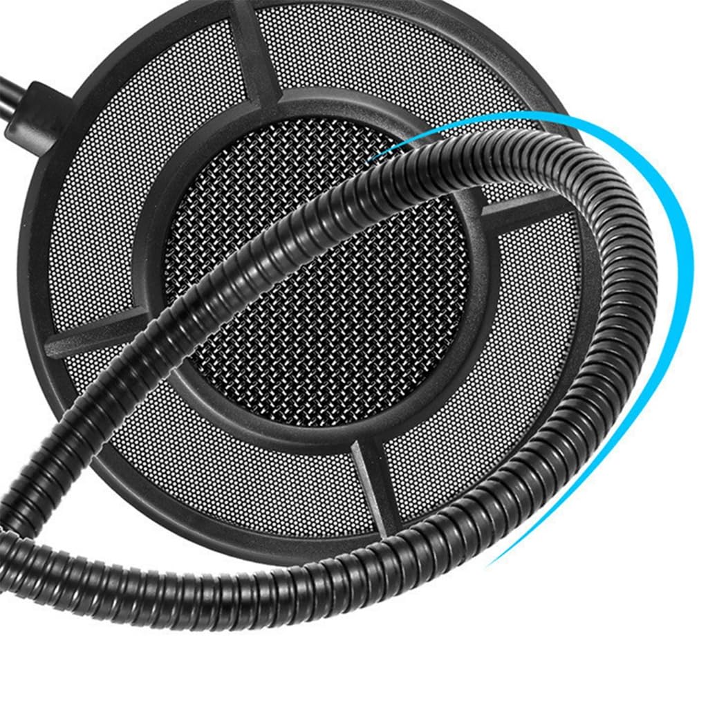 PS-1 Mikrofon Pop Filter Shidle Anti-Spray Net Dwuwarstwowy Mikrofon Filtr Pop