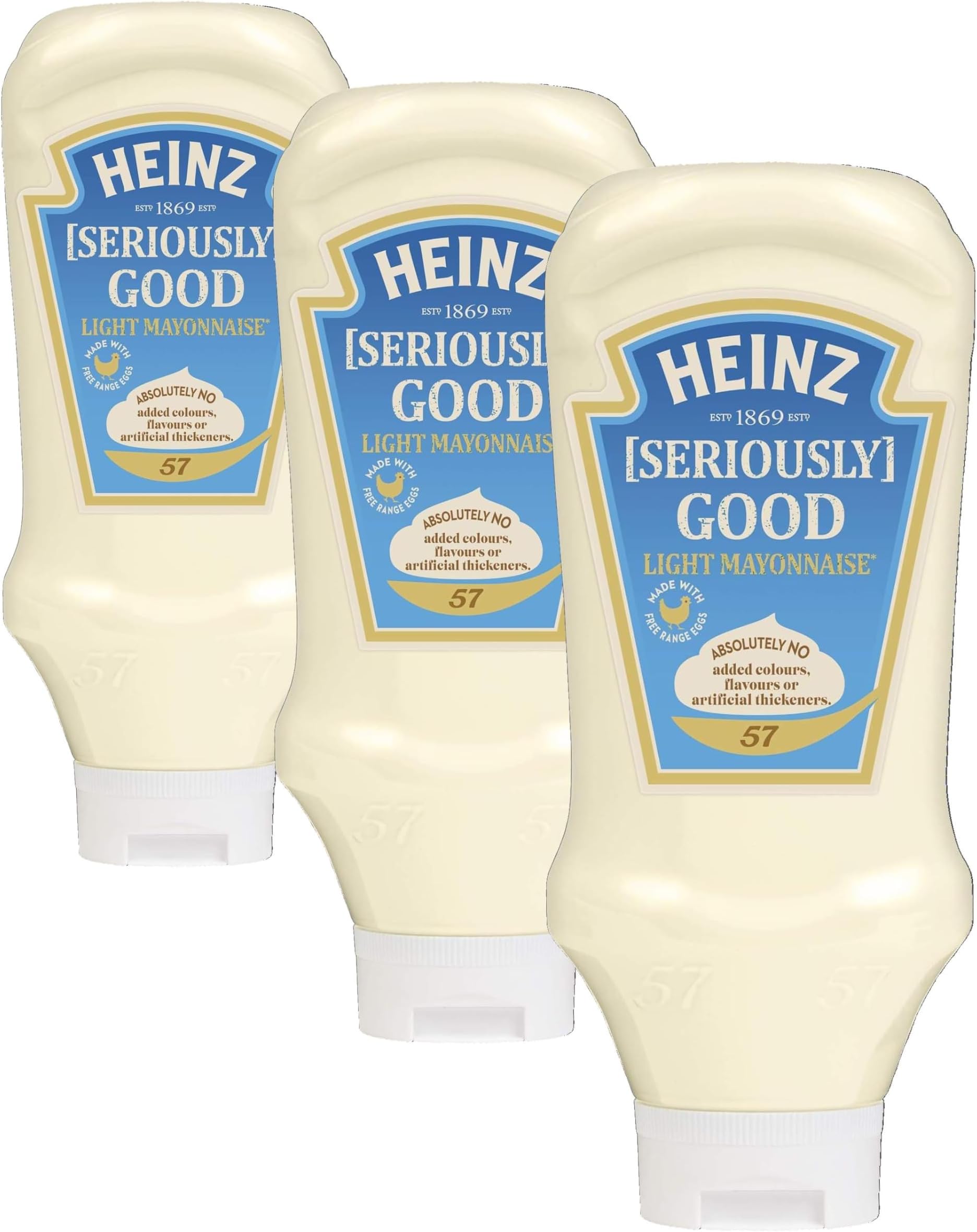 Heinz Seriously Good Light Mayonnaise, 800ml (Pack of 3)