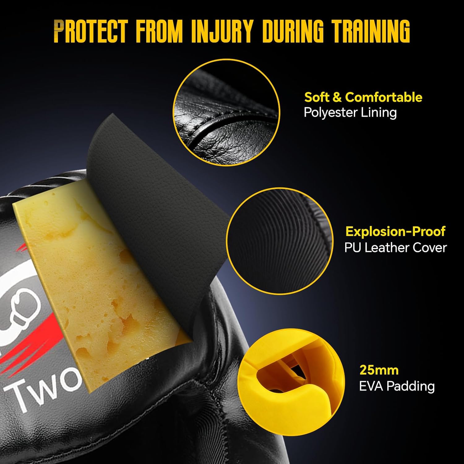 Boxing Headgear 1 Pack, Valentines Day Gifts for Girls Boys Adjustable Boxing Head Gear Helmet for Adult Men & Kids,Closed-Type Safe,for MMA Sparring,Muay Thai,Kickboxing Training Gear,Strong Grip - Image 5