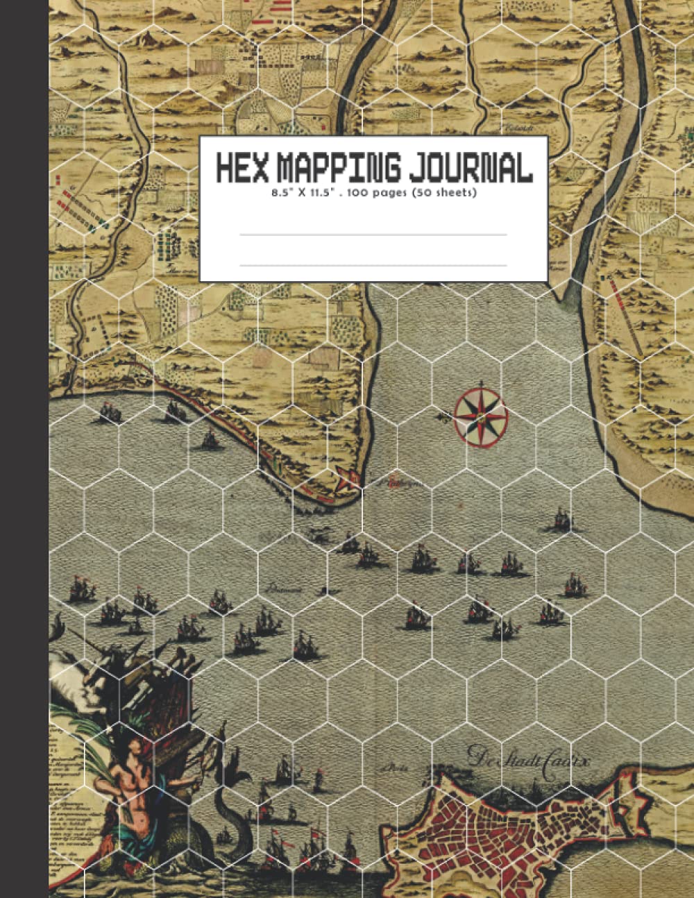 Hex Mapping Journal: Hexagonal Graph Paper Notebook for Hex War Games and Hex Battle Maps for Computer Games for Boys and Girls