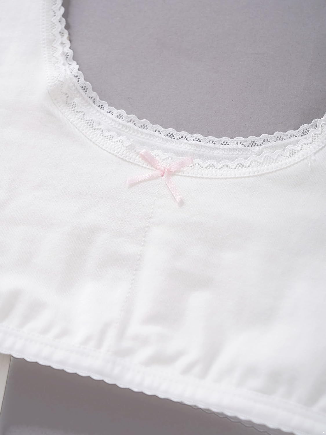 Girls' Cotton Cropped Training Bras Intimates Girls' Sports Bralette for Little Girls Camisoles