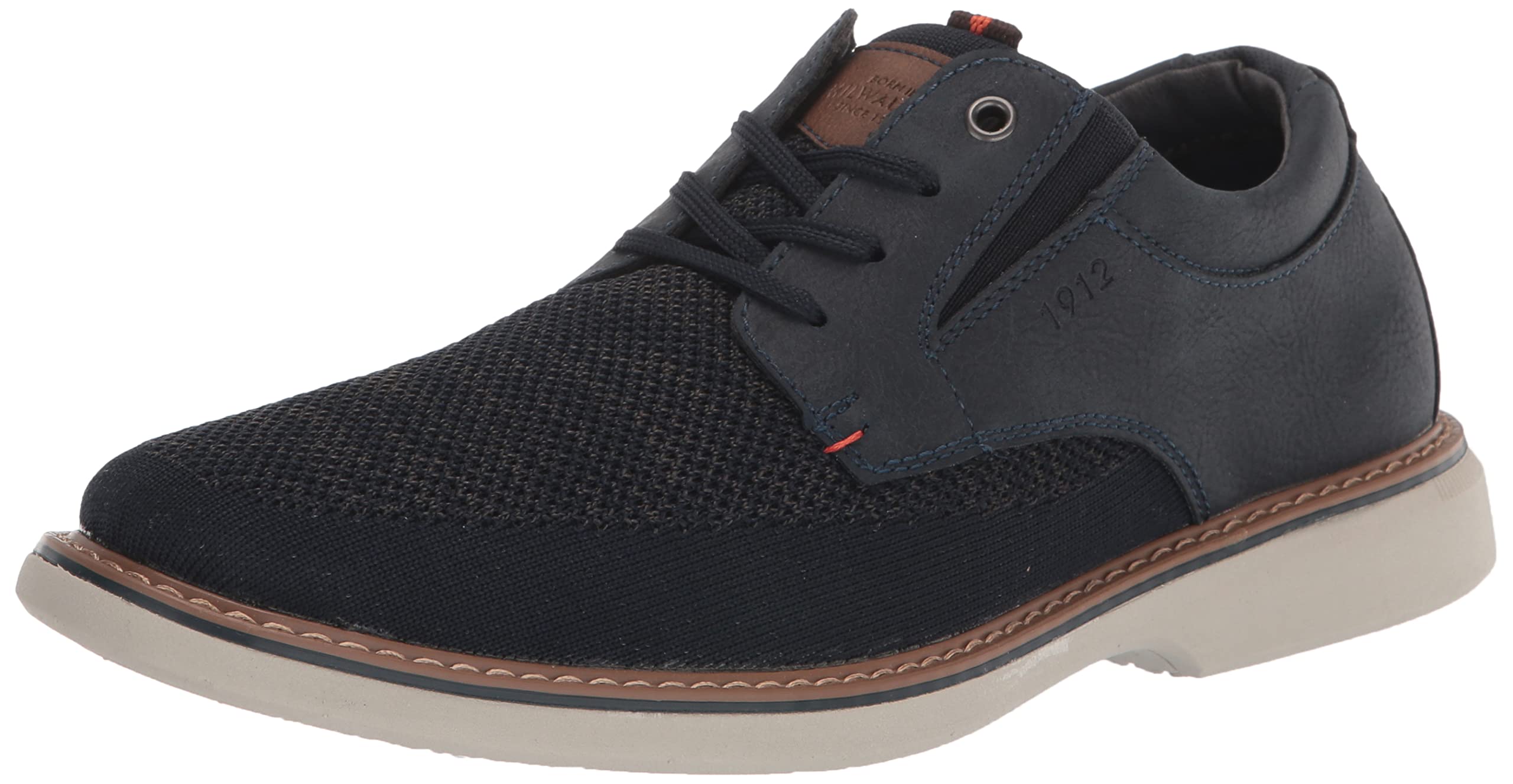 Nunn Bush Herren Otto Plain Toe Knit Schnürschuh mit Leichter Sohle Oxford, Marineblau, 45 EU