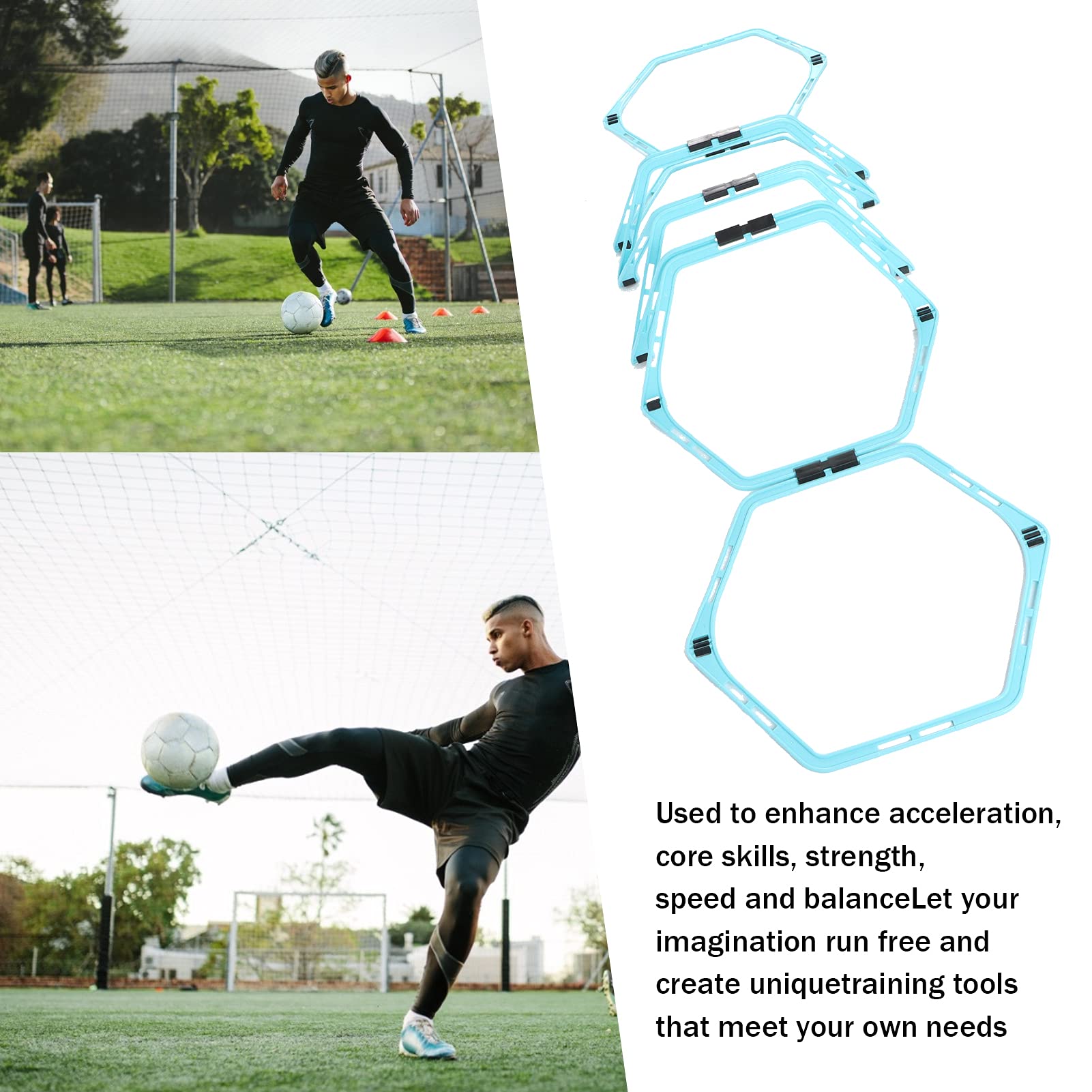 Amazon | サッカーの六角形の敏捷性トレーニングラダー
