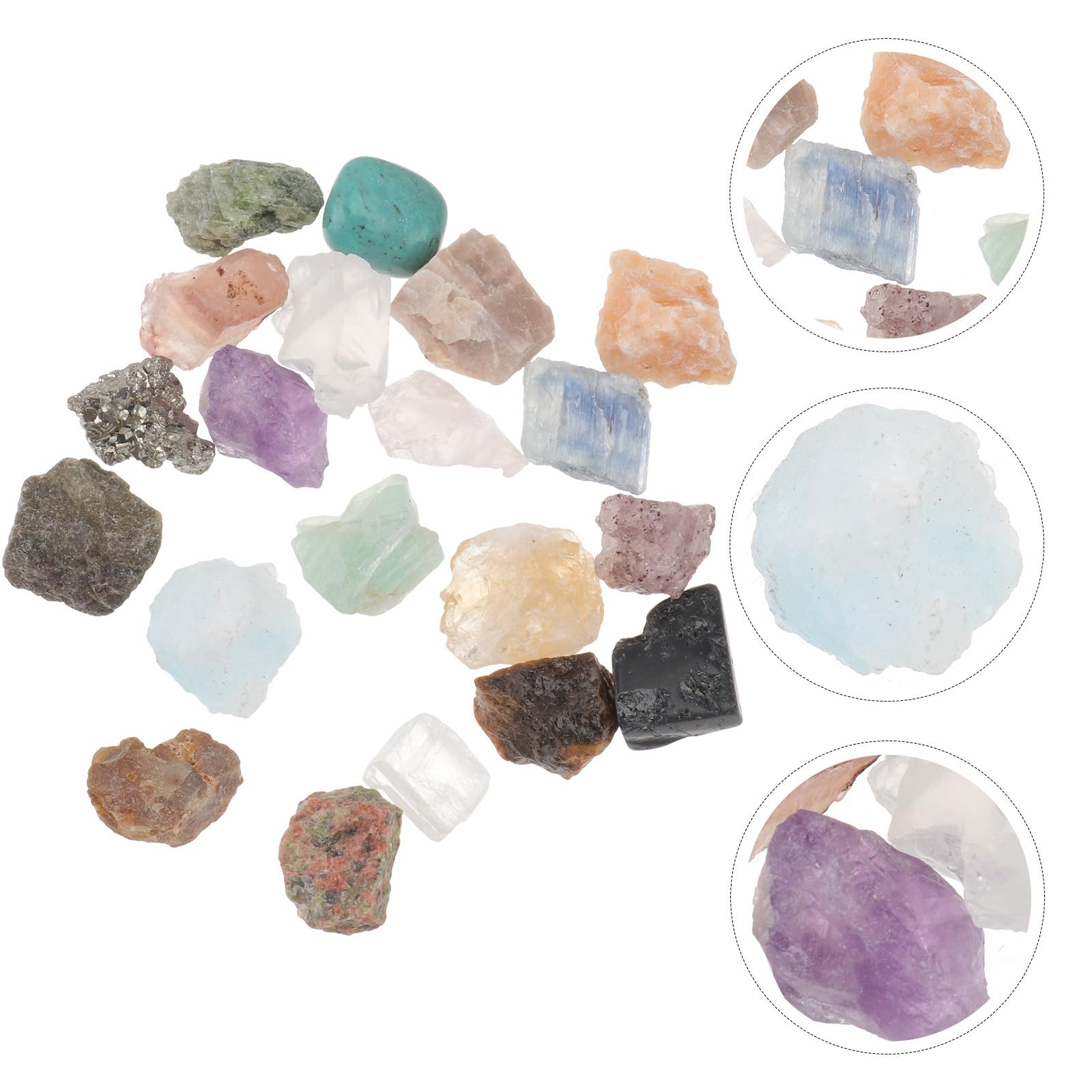 Caja de Especímenes de Mineral 20 Piezas, Piedra, Juego Científico