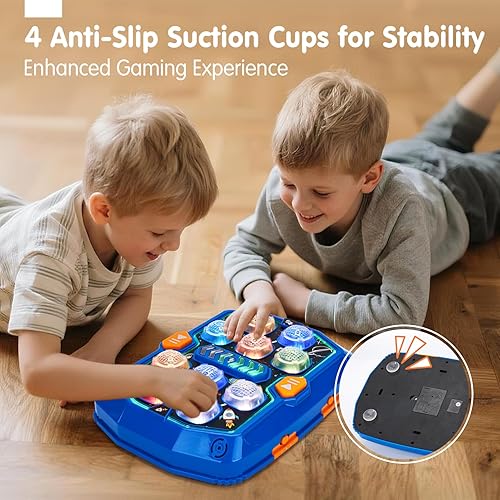 Miniatura 8 de hahaland Juguetes para edades de 5 a 7 años  Juego interactivo Whack A con sonido y tallo de luz, juguete Montessori para educación temprana para