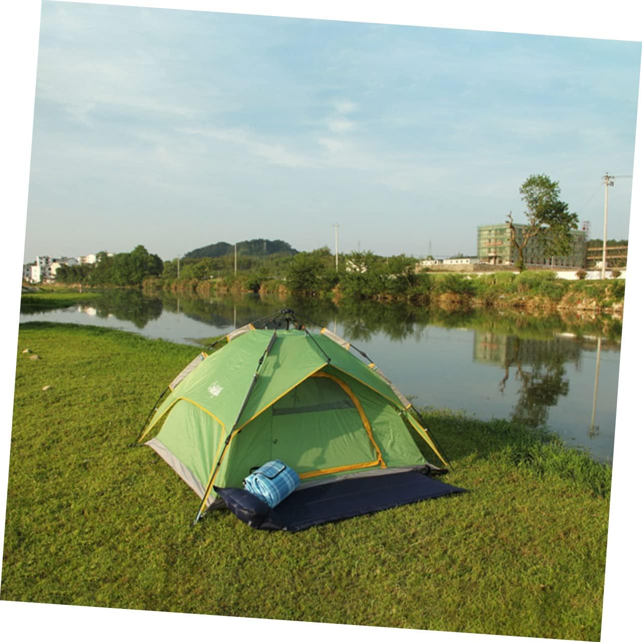 Convenient Sleep Accessory Inflatable Mat Tent Wear-Resistant Sleeping Pad Camping Bed