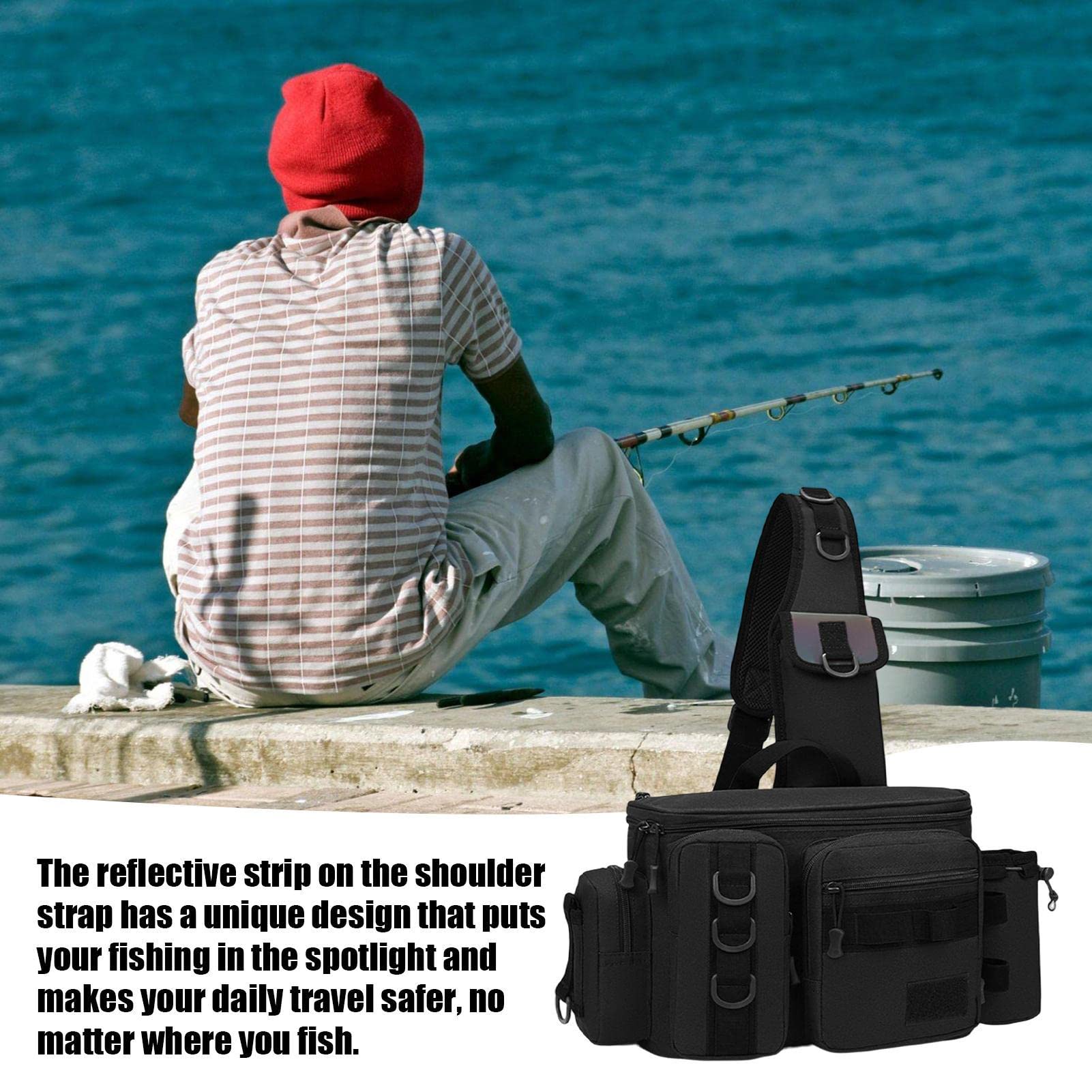 Torba na sprzęt wędkarski, Sling Bag Przynęty Gear Tackle Storage