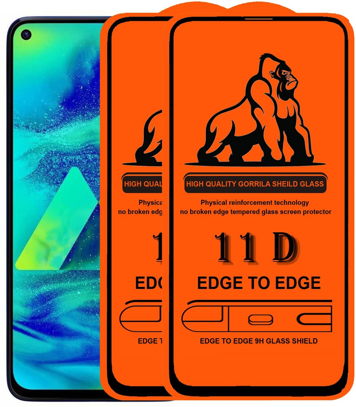 Edge to Edge Tempered Glass for Samsung Galaxy M40, With Easy Installation kit (Pack of 2)-image-17