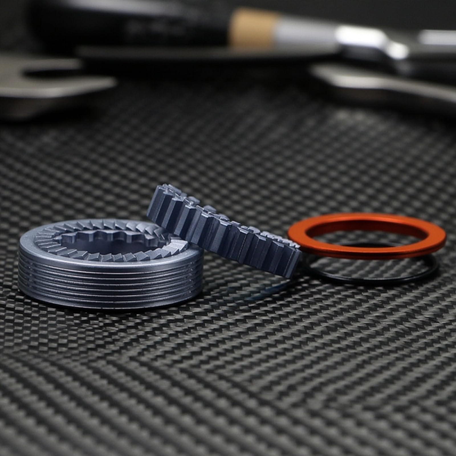 2 Pezzi Anello Dentato con Filettatura 3 X 1,0 Temprato Anello Cricchetto Preciso Dentato con Molla per Manutenzione