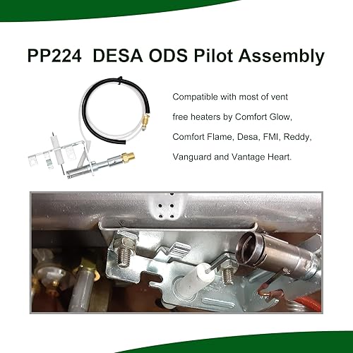 Miniatura 5 de 104286-01 ODS Pilot Assembly PP224 LPG8420 L98310-01 J3866 Troncos de gas Chimenea Termopares Pieza de repuesto para calentadores de pared de gas