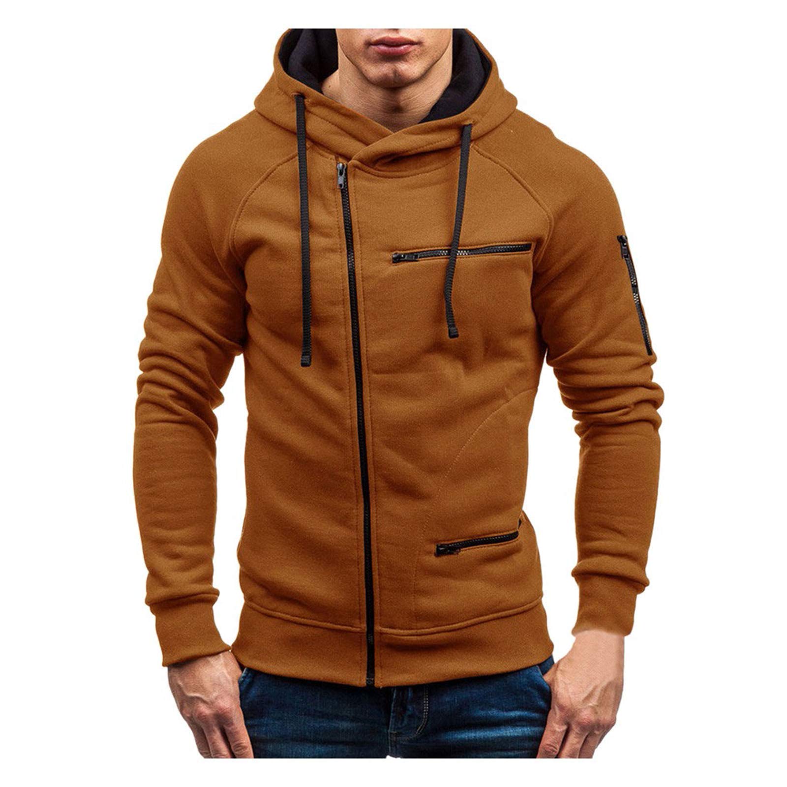 Veste à capuche zippée marron 3 mois parfaite pour les balades - 8