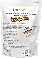Vista 16 de SmartBones - Palillos envueltos en pollo para perros con mantequilla de cacahuete real, 8 unidades, libres de cuero crudo, 7 onzas.