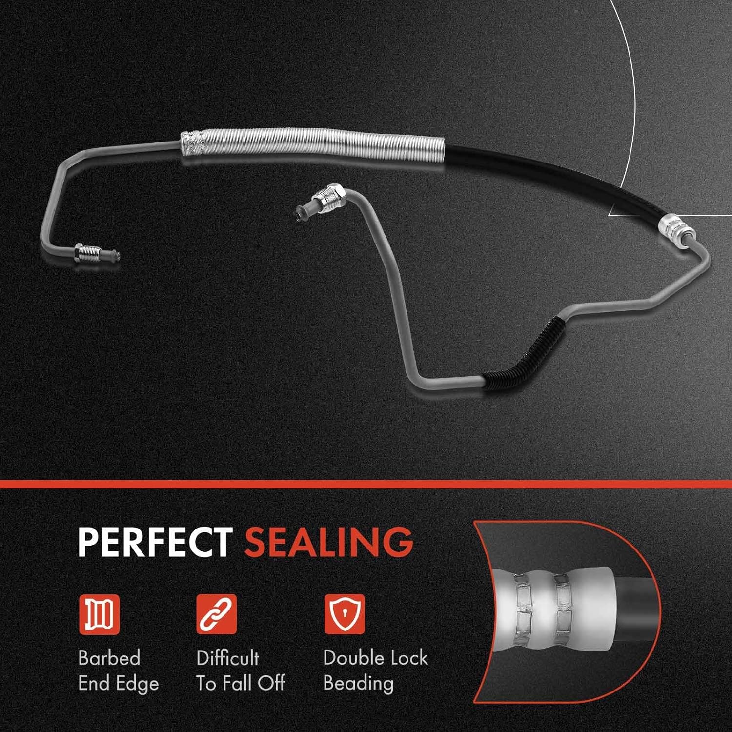 A-Premium Power Steering Hose Pressure Line Hose Assembly Compatible with Pontiac Grand Prix 2004-2007 V6 3.8L