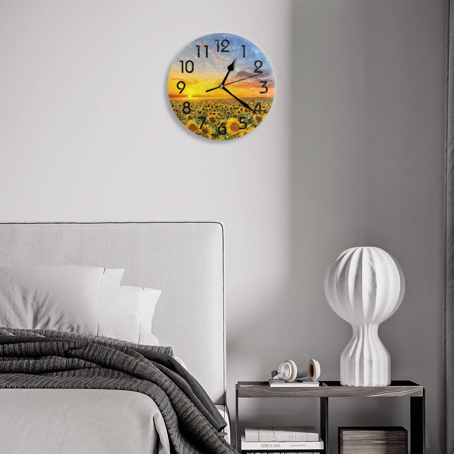 Amazon.co.jp: erolrail サンセットホームで咲くひまわり 12インチ