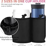 WALNEW Porte-gobelets de voyage de bagages Convient Roll on Valises Poignées Pièces jointes Boissons Porte-boissons Tasses à café Voyage Accessoires essentiels pour les agents de bord