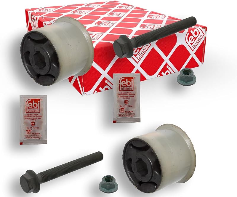 febi bilstein 39228 Control Arm Bushing Kit with Bolts, Nuts and Grease, Pack of one
