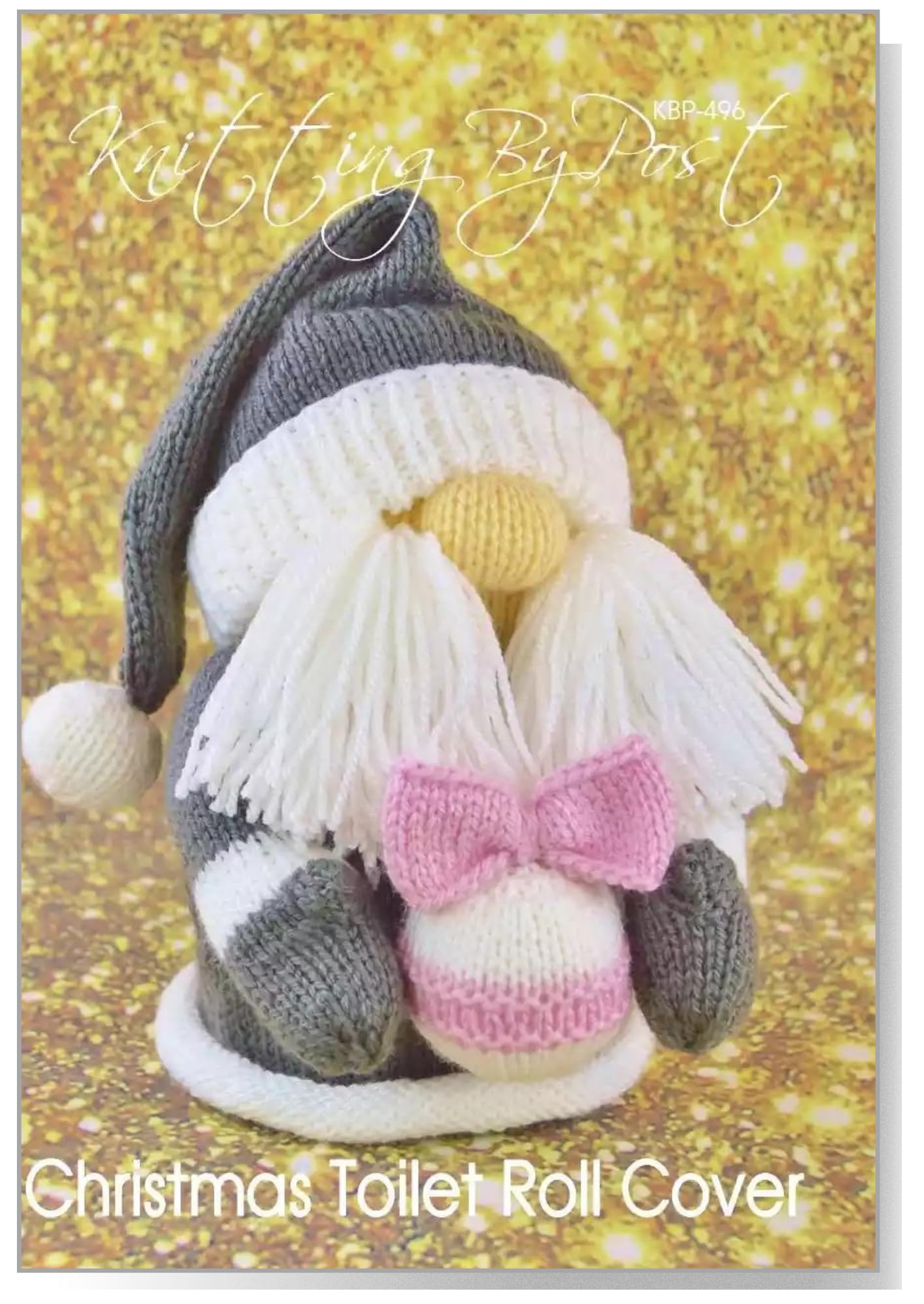 Knitting by Post Knitting Pattern Leaflet for a Christmas Toilet Roll Cover from Christmas Soft Toy A5 Leaflet
