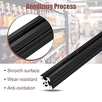 Vista 4 de QNK 4 piezas de extrusión de aluminio 2020 con ranura en V de 400mm, riel lineal anodizado estándar europeo para piezas de impresora 3D y CNC DIY