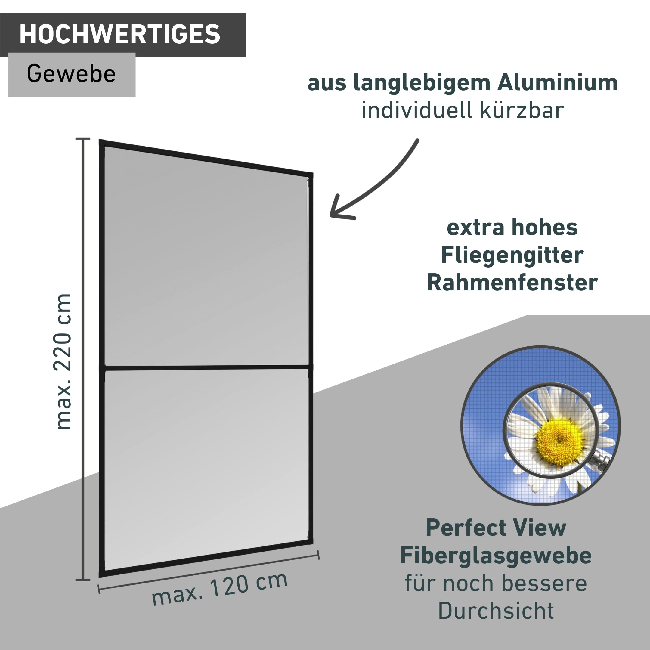 IS Expert Rahmen Fenster 120x220cm A.