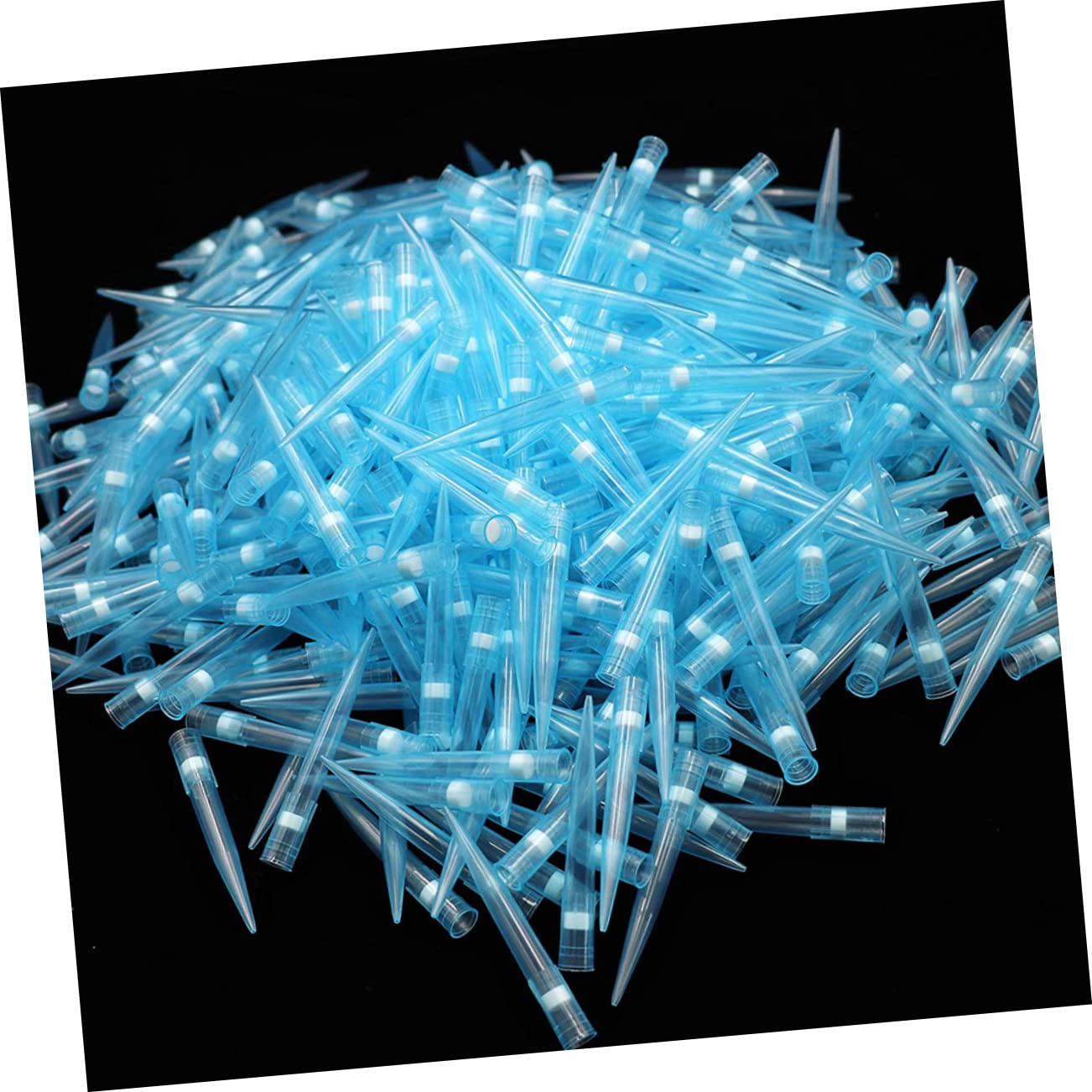 CANIGHT 500pcs Pipette Tips Plastic Pipettor Tips for Lab Use Accurate Liquid Transfer Compatible Pipette Models for Experiments and Analysis