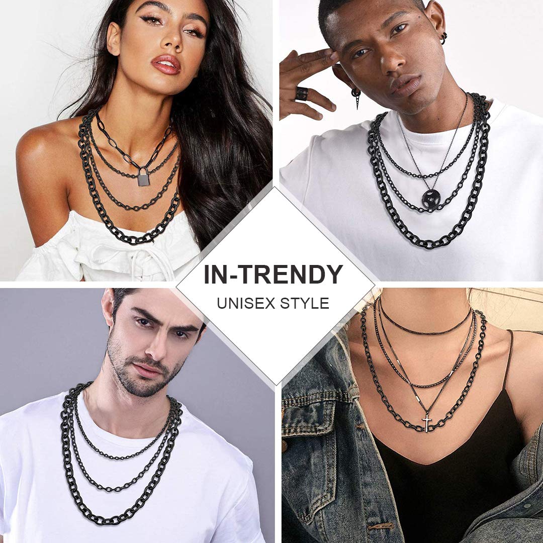ChainsHouse Collana Donna Catena Rolo in Acciaio Inossidabile Impermeabile