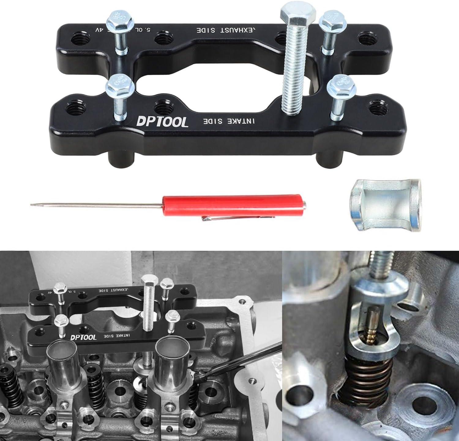 DPTOOL Engine Timing Tool Kit Compatible with Ford Mustang F150 5.0L Coyote 2018-2023, for Third Generation 5.0L Coyote Engine with Valve Spring Compressor Tool Camshaft Holding Tool