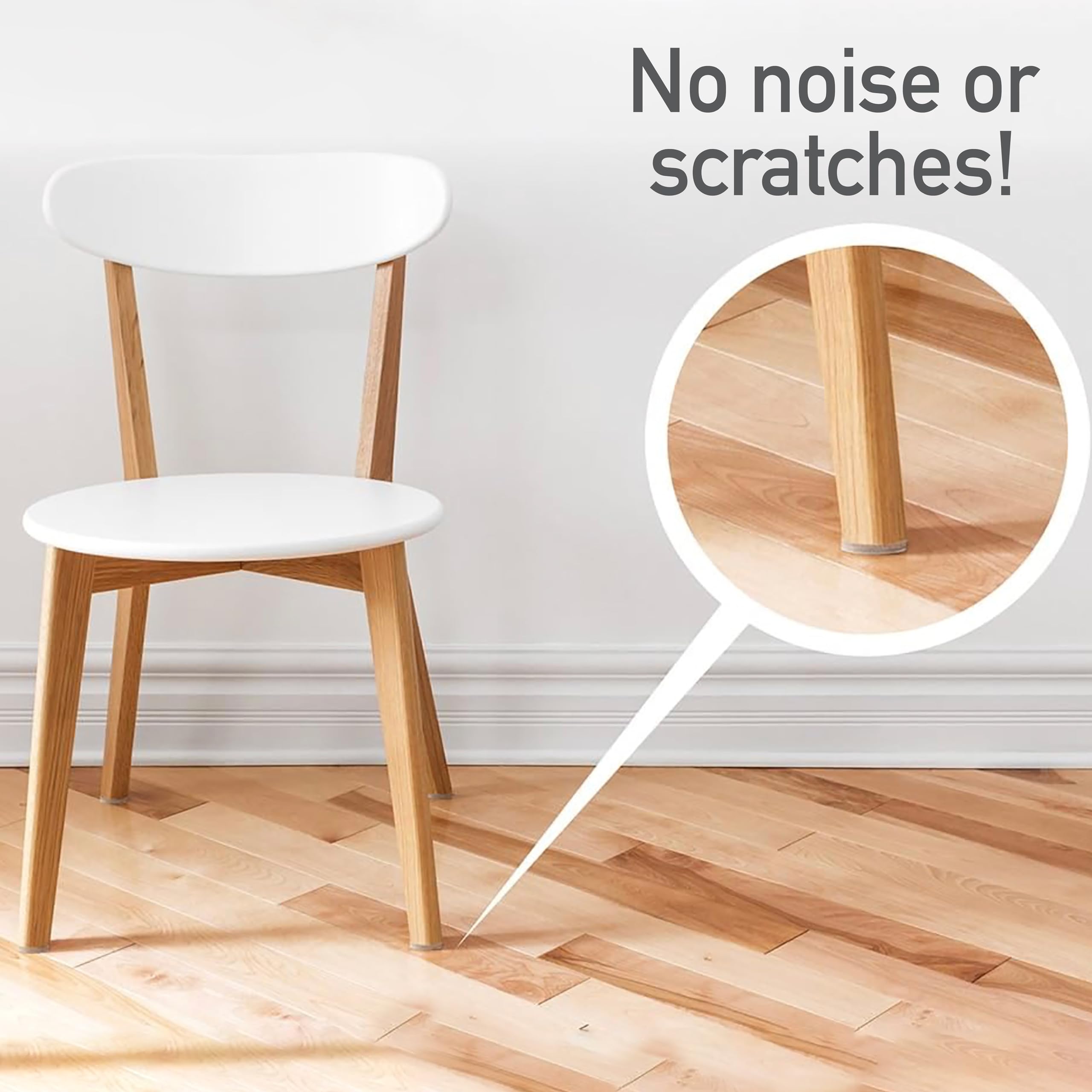 SoftTouch Filz-Möbelgleiter zum Aufnägeln, rund, Oberflächenschutz für Holzmöbel, braun, 48 Stück
